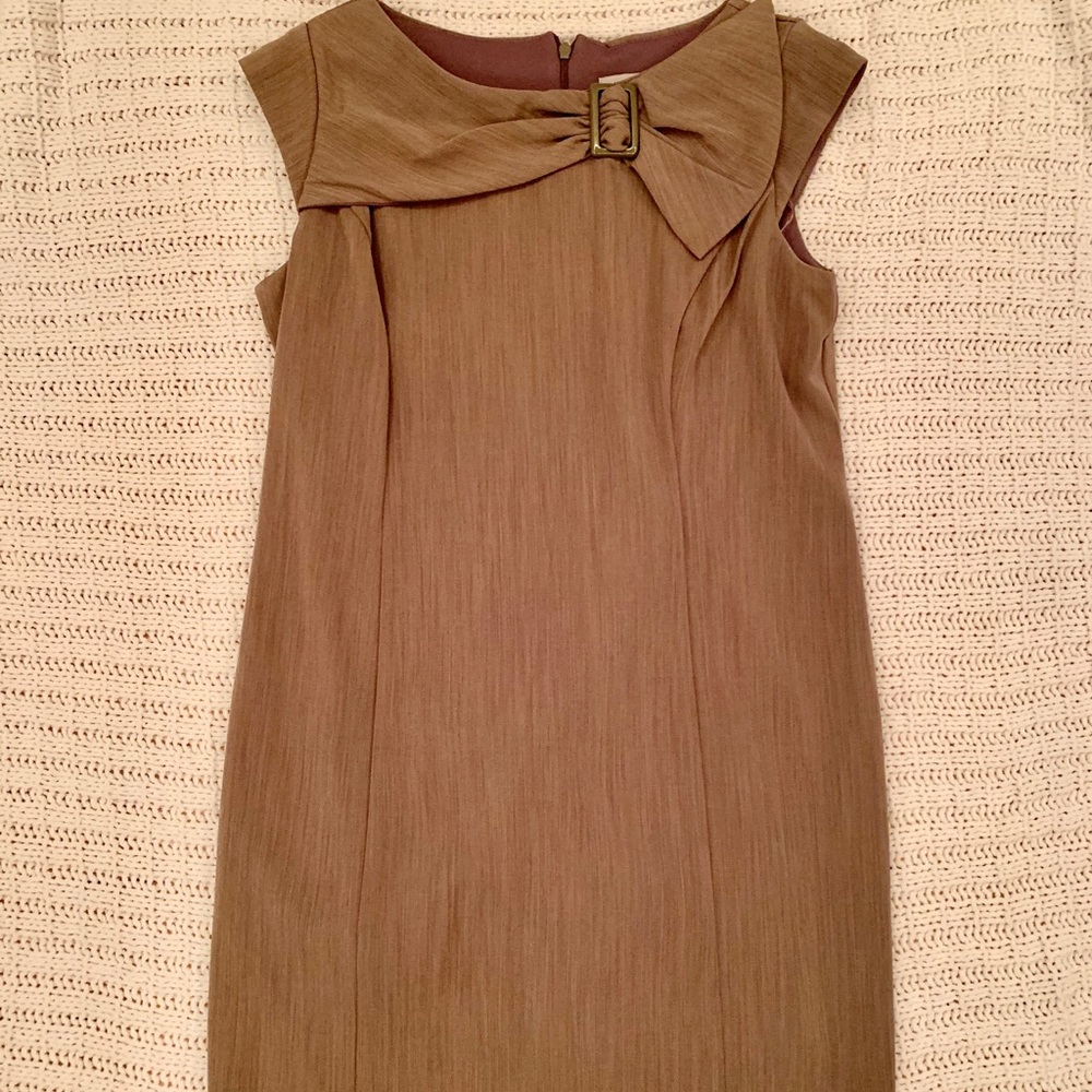 Brown elegant/classy shift dress